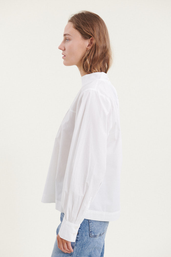 Basic Apparel Milly Blouse Bluser 423 Bright White